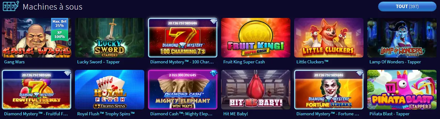 les meilleures machines à sous au Gametwist casino