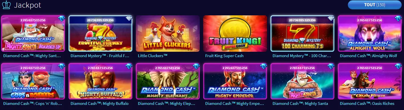 Jackpots au Gametwist casino