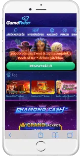 Application mobile au Gametwist casino